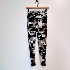 Mono B Camo Print Leggings in Black, White, and Tan